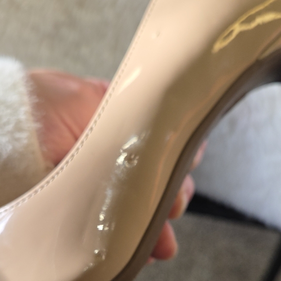 Circus by Sam Edelman Nude Patent Heels Size 8.5 - Picture 7 of 7